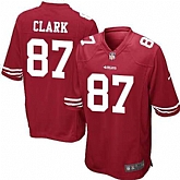 Nike Men & Women & Youth 49ers #87 Dwight Clark Red Team Color Game Jersey,baseball caps,new era cap wholesale,wholesale hats